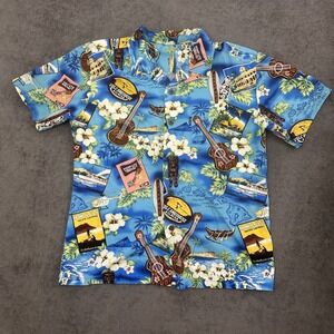 Vintage 90s Palmwave Hawaiian shirt button up aloha mens size large